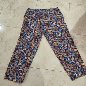 Disney Authentic Original Men's Pjamas Bottom Size XL Vintage Mickey Mouse Print